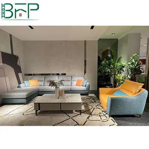 BFP divani da salotto monoposto in stile moderno sezionali divani Set mobili mobili in pelle sintetica fantasia
