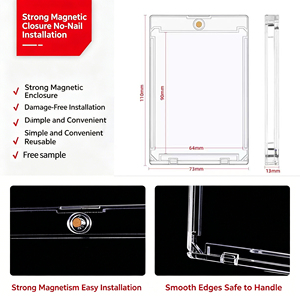 Protège-cartes transparents à chargement par le haut, sans acide, sans PVC, en acrylique, conformes aux normes d'archives, compatibles avec la marque FUXI - Product Image 2