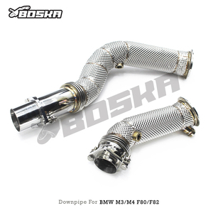 Tubería de escape BOSKSA Racing para BMW M3/M4 F80/F82 S55 3.0T 2014-2019, sistema de escape ss304, tubos rectos, colector. - Product Image 6