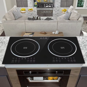 Estufa de inducción integrada infrarroja de doble quemador eléctrico de doble panel de cerámica económica para uso doméstico en Hotel cocina casera - Product Image 4