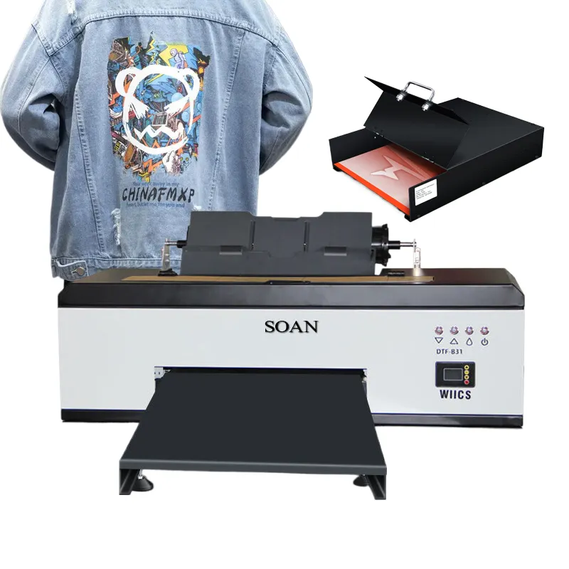 Impresora DTF de 12 pulgadas, camiseta R1390 de 30CM, impresora de película PET, prensa de calor de inyección de tinta, transferencia de papel de vinilo, máquina de impresión de camisetas DTF