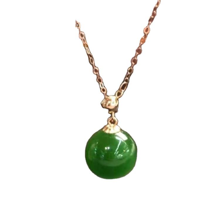 Jade Diamond Necklace Vintage Style Jewelry Wholesale