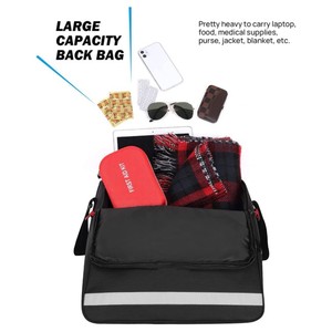 Bolsa de Almacenamiento Colgante para Silla de Ruedas, de Gran Capacidad, Rectangular, con Gancho, de Tela de Poliéster, para Viajes - Product Image 3