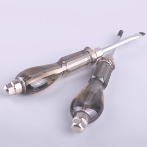 <b>Screwdriver</b> Flat Head 200 Mm Chrome Finish Plastic Handle Diy Tool For Repair - Product Image 3