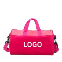2025 nouveau YCH logo personnalisé pliable rose danse sac polochon grand voyage Sport Gym Ballet danse Costume sac fille sac de sport