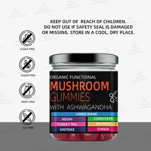 Brain Booster Gummy Focus Memory Improve Concentration Mushroom Health Supplements Gummies Wholesale
