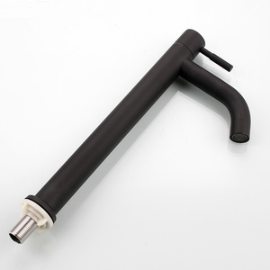 <span class=keywords><strong>Robinet</strong></span> de lavabo moderne à poignée unique en acier inoxydable SUS304 noir, à montage sur plan, avec fonction de mesure, trou unique, garantie de 3 ans - Product Image 2