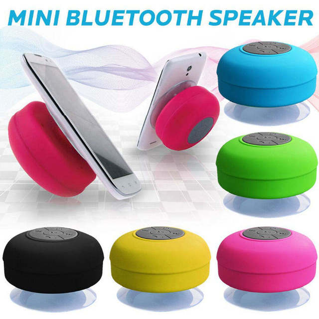 Factory Direct Wholesale Suction Cup Wireless Speaker Usb Rechargeable Charging Subwoofer Home Bathroom Portable Peaker