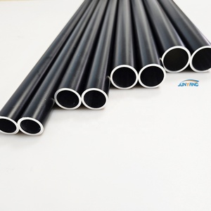 ท่ออลูมิเนียมกลมท่ออลูมิเนียมแบบสเปรย์ผงสีดำ T6 6061 6063 T5 - Product Image 4