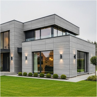 Panneau composite en aluminium ignifuge de style marbre moderne pour la décoration extérieure des villas