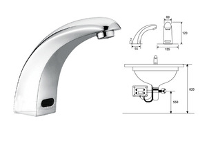 Cảm ứng-kích hoạt lưu vực <span class=keywords><strong>tap</strong></span> hoàn toàn tự động duy nhất-lỗ thông minh Duy nhất-nước lạnh <span class=keywords><strong>tap</strong></span> khách sạn và trong nước sử dụng lưu vực rửa lưu vực <span class=keywords><strong>tap</strong></span> - Product Image 5