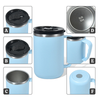 Mug isotherme en acier inoxydable 16 oz avec couvercle, logo personnalisé, isolation thermique 6-12 heures, écologique, anti-fuite, sans BPA, cadeau d'entreprise