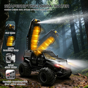 Auto Radiocomandata Anfibia <span class=keywords><strong>Cobra</strong></span> 2.4G con Trasformazione a Un Tasto, Spruzzo d'Acqua, Luci LED, Musica, Auto RC Tutto Terreno - Product Image 2