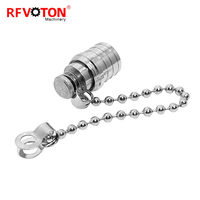 Approvisionnement d'usine QMA prise mâle bouchon anti-poussière en laiton rf connecteur coaxial QMA (rf) connecteurs cpax en stock ROHS