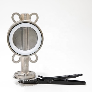 Bán Buôn Loại Đòn Bẩy Ss316l Thép Không Gỉ Van Bướm Ghế PTFE - Product Image 4