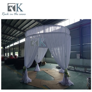 RK Elegant Round Pipe and Drape <b>Curtain</b> System Detachable Wedding Decoration - Product Image 2