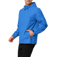 Veste coupe-vent longue pour homme avec logo personnalisé, taille plus, imperméable, parka d'extérieur, toile écologique, col montant, capuche