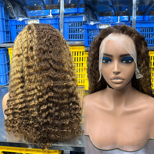Peluca Rizada Birmana Natural al por Mayor, Pelucas de Cabello Humano Rizado Birmano con Encaje Transparente de 250% de Densidad, Peluca Vietnamita 100% Original sin Procesar - Product Image 1