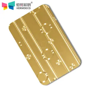 सोने का रंग खत्म आयात शीट स्टेनलेस स्टील पैटर्न स्टेनलेस स्टील 3 डी लेजर सजावट पैटर्न स्टेनलेस स्टील