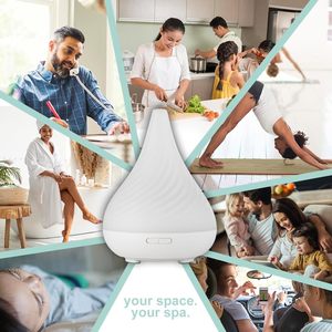 Aromatherapy Ultrasonic Essential Oil <strong>Diffuser</strong> with 7 Dramatic <strong>Illumination</strong> Lighting Effects for Small Rooms - Product Image 4