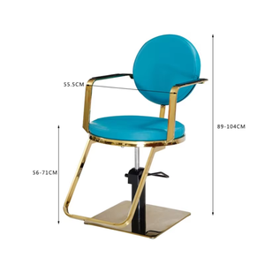 Chaise de coiffure professionnelle avec siège rembourré en cuir et chaise de barbier de luxe pour salons modernes - Product Image 3