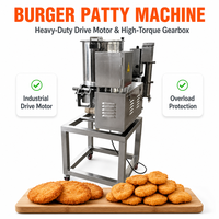 Machine industrielle de fabrication de galettes avec trémie de 30 L pour la production de viande de bœuf, de poulet et de poisson dans une ligne de production d'aliments surgelés