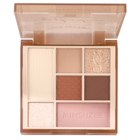 Palette de fards à paupières 7 couleurs tout-en-un, haute qualité, logo personnalisé OEM, base mate, haute pigmentation, maquillage végétalien, sans cruauté