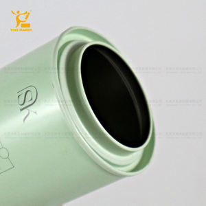 กระป๋องดีบุกทรงกระบอกมีฝาปิดสีเขียวกระป๋อง<span class=keywords><strong>ชา</strong></span>กาแฟผิวนูนขึ้นใหม่ตามต้องการ - Product Image 4