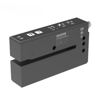 Sensor Label Ultrasonik Sense PNP 3mm Fork Light Barrier Sensor Proteksi IP65 Konektor M8 4-Pin KUM08-0307P 1500Hz untuk