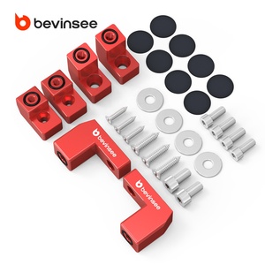 BEVINSEE pour <span class=keywords><strong>Ford</strong></span> Focus <span class=keywords><strong>ST</strong></span> RS <span class=keywords><strong>MK3</strong></span> MK7 Mustang <span class=keywords><strong>Fiesta</strong></span> F150 F250 F350 Pièces détachées automobiles en aluminium Accessoires automobiles Remplacement - Product Image 4