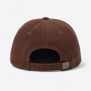Wholesale Custom Logo Woven Patch 6 Panel Corduroy Adjustable Snapback Cap Luxury <b>Flat</b> Brim Fabric <b>Hat</b> Manufacturer - Product Image 5