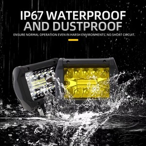 ไฟทำงาน LED แบบโค้ง 60W 4 นิ้ว 20 SMD สองสี ขาว-เหลือง  วัสดุพลาสติก สำหรับ<span class=keywords><strong>รถ</strong></span>ยนต์ <span class=keywords><strong>รถ</strong></span>บรรทุก <span class=keywords><strong>รถ</strong></span> UTV ATV ไฟส่องสว่างสำหรับออฟโรด - Product Image 4