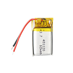 사용자 정의 <span class=keywords><strong>401120</strong></span> 60mah 100mah 200mah 3.7v 리튬 폴리머 배터리 리튬 이온 셀 충전식 배터리 <span class=keywords><strong>Lipo</strong></span> 배터리 - Product Image 5