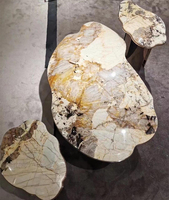 Dalles de marbre blanc Pandora naturel en gros, dalles de marbre Patagonia, carrelage en pierre de luxe, marbre brésilien Pandora