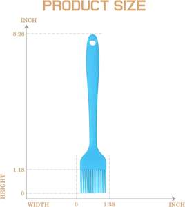 Brocha de Silicona para Barbacoa, Resistente al Calor, para Untar Aceite, Mantequilla y Salsas, para Parrilla, Hornear y Cocinar - Product Image 3