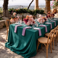 Nappe Moderne Imprimée en Polyester Lavable, Tissage Uni Épais, pour Dîner en Jardin Italien, Fêtes, Hôtels, Événements, Maison