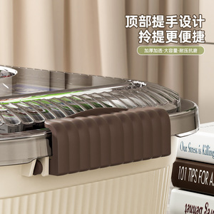 Large Capacity Medicine Box Multi Layer Portable Storage Case With Divider <b>For</b> Home Desktop Use PP Material - Product Image 4