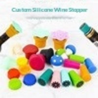 Tapón de Silicona de Grado Alimenticio Personalizable para Botellas de Vino, Cerveza, Agua con Gas y Vino Tinto, Modelo DZ-BC