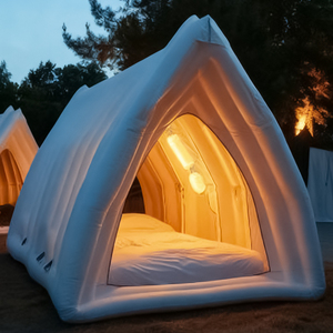 Grand blanc jaune personnalisé 6m 8m 10m 12m 15m Igloo gonflable extérieur étanche et portable tente dôme de fête d'événement - Product Image 3