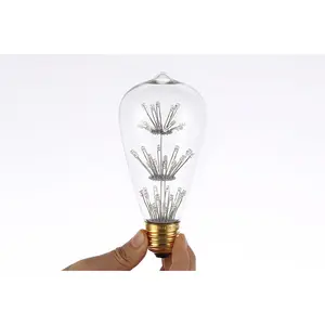 Ampoule LED en verre pour feu d'artifice, pour la décoration, en forme de boule d'art, luminaire décoratif de Festival, vente d'usine