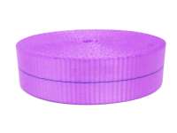 Correa de cincha de hilo crudo de alta tenacidad 100% poliéster ecológico morado 2t-5t para cinturón de seguridad de equipaje en stock