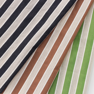 2024 Mới Thời Trang Siêu Chất Lượng Sợi Nhuộm Lót Vải 85% Bông 15% Nylon Sọc Áo Sơ Mi Vải Cho Nam Giới Phụ Nữ - Product Image 1