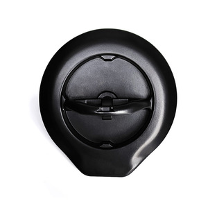 Poignée en D sans clé noire, anneau de tirage encastré, loquet robuste, boîte à outils de camion, alliage de zinc, anneau en D pliable, serrure - Product Image 2