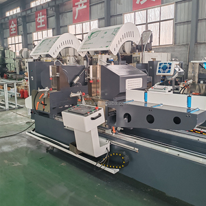 เครื่องเลื่อยตัดโปรไฟล์อลูมิเนียมแบบสองหัว CNC สำหรับหน้าต่าง ประตู โปรไฟล์ PVC UPVC - Product Image 1