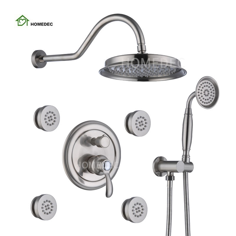 Ensemble en nickel brossé