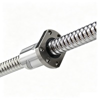 Vis à billes pour machine de découpe plasma CNC, entraînement linéaire de précision, type roulé, type rectifié, écrou à bride, double écrou 52100