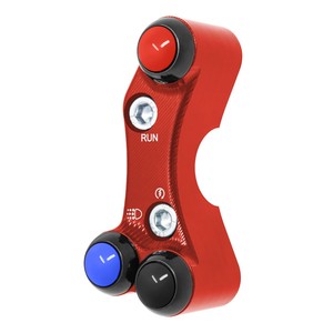 Interruttore Manubrio Destro per Ducati 749/R/S (Fori Sfuocati) (Rosso) - Product Image 4