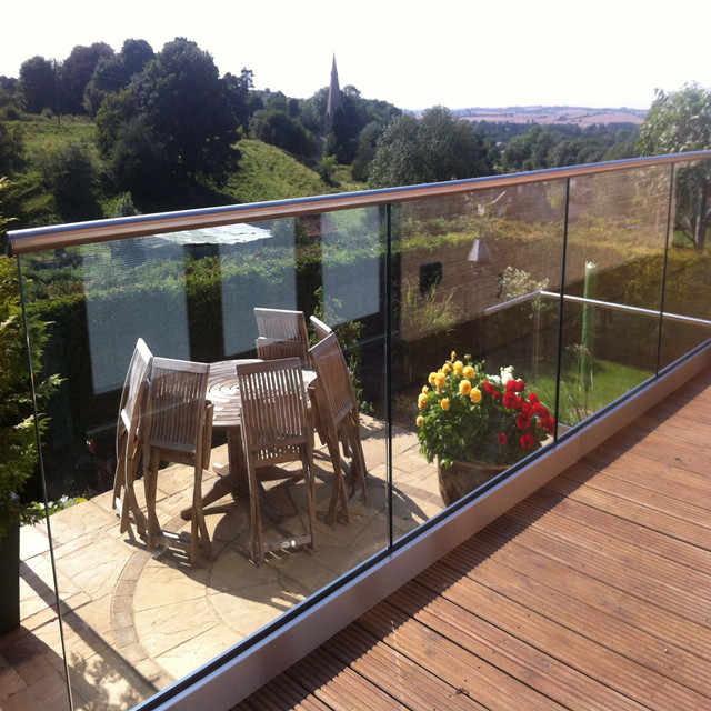 Modern Style Aluminium Glass Railing Designs for Stair & Balcony ...