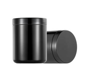 8oz 250ml HDPE nero cromo sport nutrizione bottiglia di plastica per pillole in polvere - Product Image 4