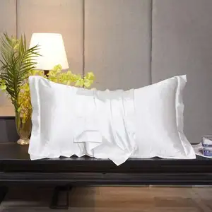奢华100% 桑纯水洗真丝枕套天然丝缎床上用品枕套